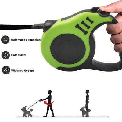 3/5M Duurzaam Leash Automatische Intrekbare Nylon Kat Lead U