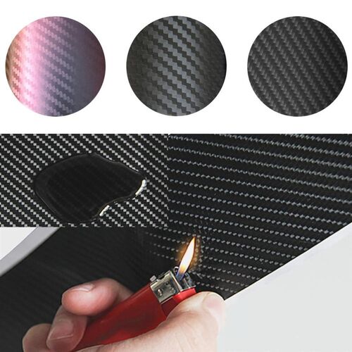 20*152cm Car High Glossy 6D Carbon Fiber Vinyl Wrap Decals