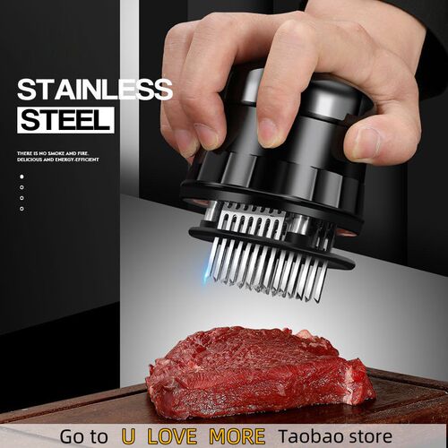 56 Blades Needle Meat Tenderizer Stainless Steel Knife Meat