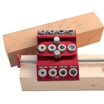 30/45/90 Degree Drill Guide Jig 4 Sizes Drill Hole
