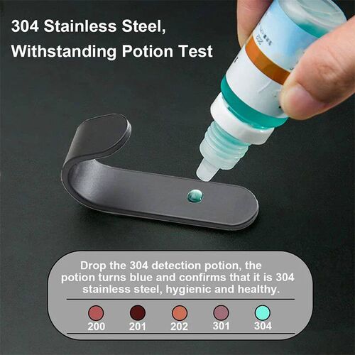 12Pcs Self Adhesive Hooks Heavy Duty Stainless Steel Wall Ho