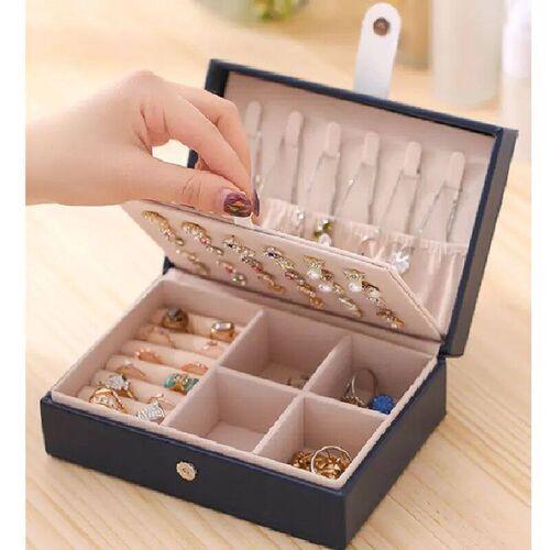1pcs Double Layer Storage Box Ladies Princess Simple Style L