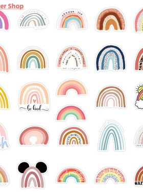 10/50PCS Rainbow Bridge Cartoon Stickers for Girl Children T