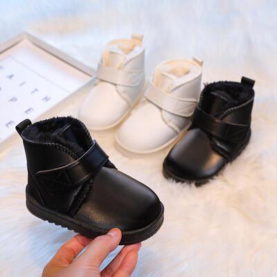 2025 Childrens Leather Snow Boots For Boys And Girls With t