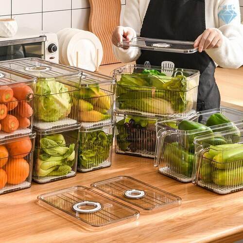 plastic food storage box kitchen refrigerator drawer fresh-k