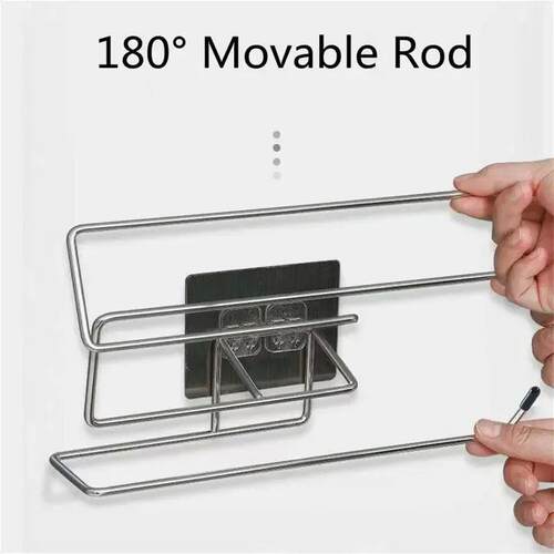Kitchen paper towel stand glue toilet rack towel, hang tissu