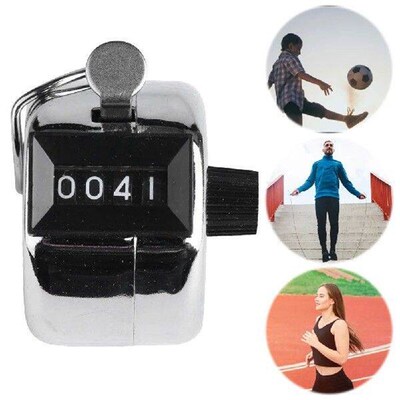 4-Digit Number Count Clicker Counter Hand Mechanical