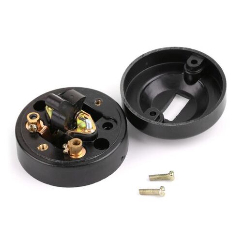 Retro Single Control Switch Flat Round Surface Wall Mounted
