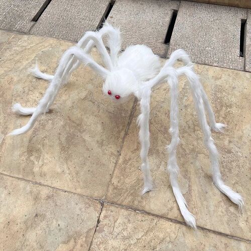 Halloween Black Giant Spider Scary Artificial Plush Spider