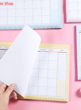 Notebook kawaii Daily Weekly Monthly Yearly Calendar Planner