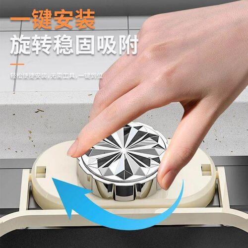Suction cup sink filter garbage mesh rack, prevents clogging