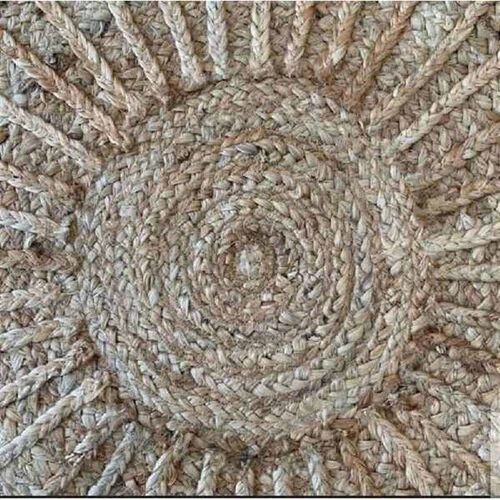 Natural Jute Round Rug Outdoor Garden Circular Jute Carpet
