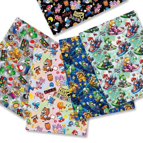 Mario game Fabric140*50cm Handmade Sewing Patchwork Quilting