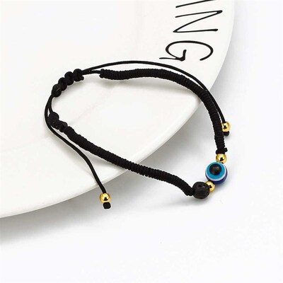 Volcanic Stone Red Rope Couple Woven Brlet  Brlet Simple Blu