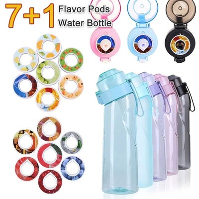 Flavored Water Bottle with 7 Flavoring Pods Air Scent Drinks