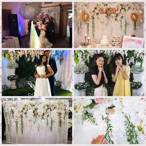 Wedding Scene Party Decoration Photocall Bridal Shower Backd
