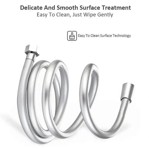 1/1.5/2m PVC Handheld Shower Head Hose Flexible Anti Winding