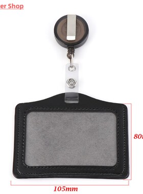 1PC ID Card Holder Badge Case Credit Card Holders PU Card Bu