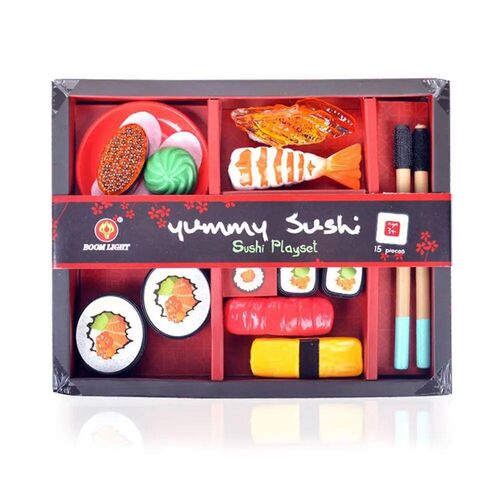 Childrens Simulation Japanese Sushi Pretend Kitchen Food To
