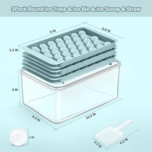Tray Ball Freezer Ice Cocktail for Cube Mold Round Maker