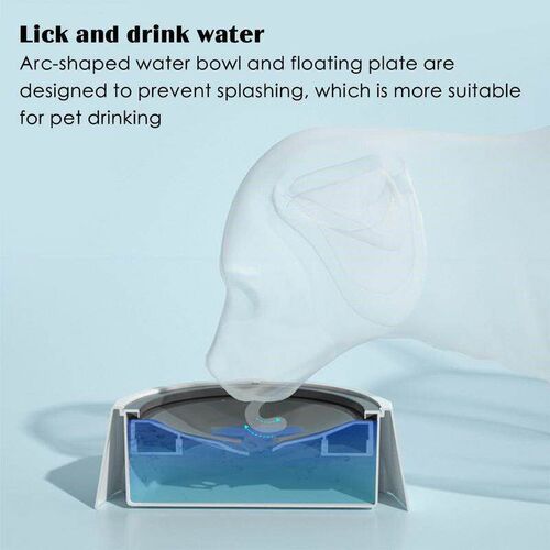 Pet Floating Bowl Non-drip Dog Cat Drinker No Spill And Non-