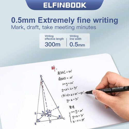 0.5mm 8Pcs Whiteboard Magnetic Markers Set Fine Tip Dry Eras
