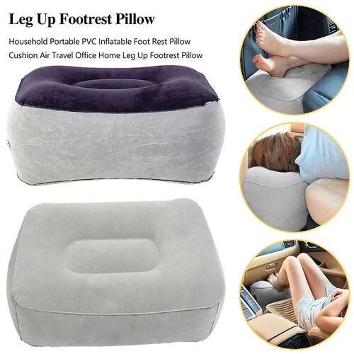 Air Travel PVC Leg Up Inflatable Office Travel Stool Foorest