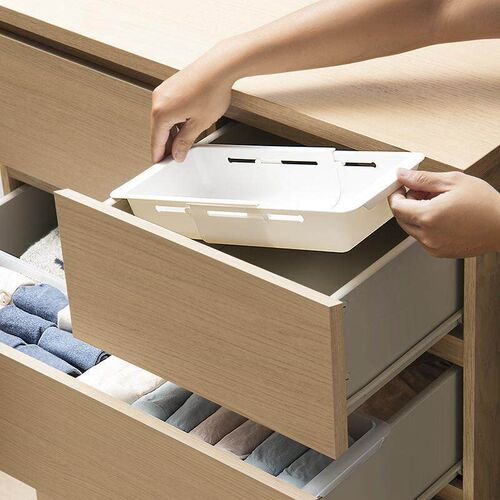 Drawer Extension Basket Organizer Plastic Home Hanging Drawe