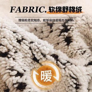 Winter plush sofa cover cushion elastic protective cover