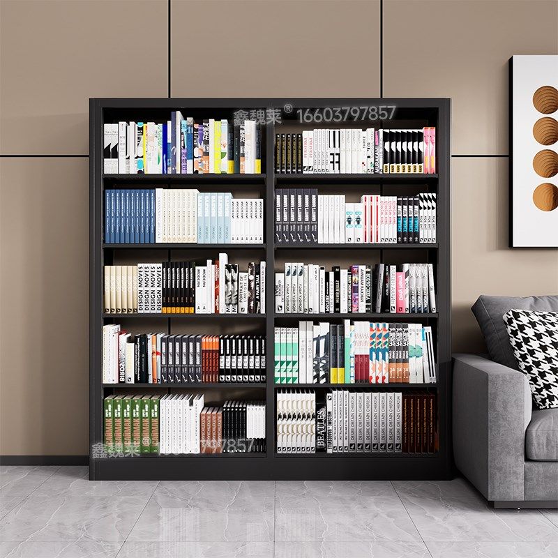 学校图书馆阅览室书架钢制木纹单面书架儿童家用书籍室铁皮书柜,商业/办公家具,图书架/图书馆书架/音像架,淘宝优惠券,粉丝福利购,淘宝优惠卷