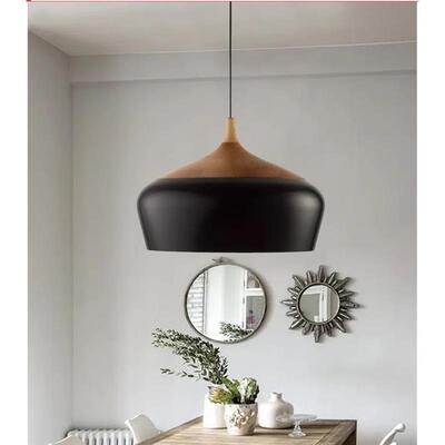 Modern Hanging Ceiling Lamps Wood Aluminium e27 Pendant Ligh