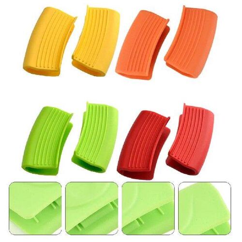2 Pairs Silicone Pot Ear Clips Kitchen Tool Heat-resistant