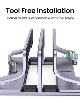 NEW UGREEN Vertical Laptop Stand Holder Foldable Aluminum No
