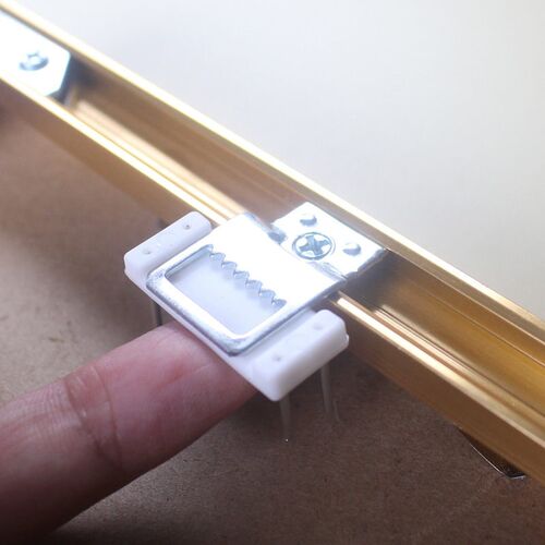 New aluminum alloy photo frame with serrated crystal hangin