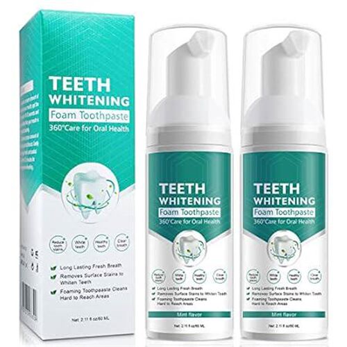 Teeth Whitening Toothpaste, 2 Pack Citrus Baking Soda Too