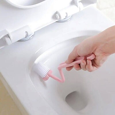 1/2/3PCS Curved Brush Cleaning Toilet S-shaped Small Childre