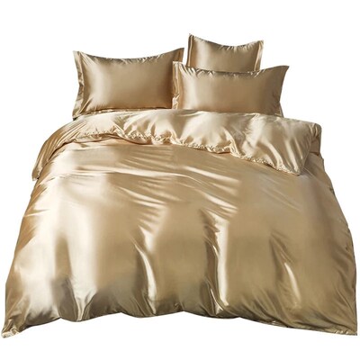 Silk four-piece set mulberry silk satin summer bedding sheel