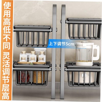 kitchen accessories Multi-layer pot storage rack Layering in
