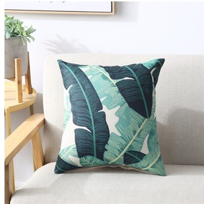 pillowcase pattern blue polyester throw pillow cushion cover
