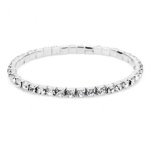 Silver Ankle Bracelet For Women Rhinestones Anklet Chain
