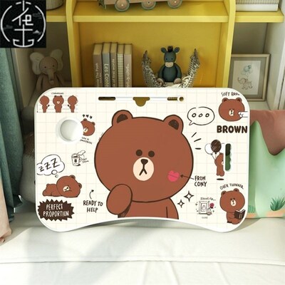 Small table on the bed, folding dormitory computer table电脑