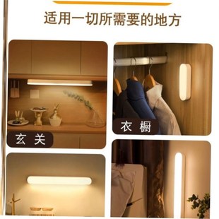 Motion Sensor LED Night Light USB Rechargeable Lamp感应灯 1
