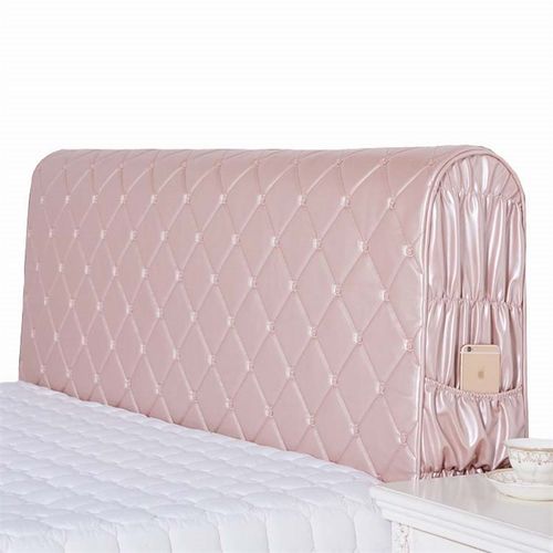 欧式全包床头罩防尘罩拆洗弹力软包木床头皮床加厚靠背皮革