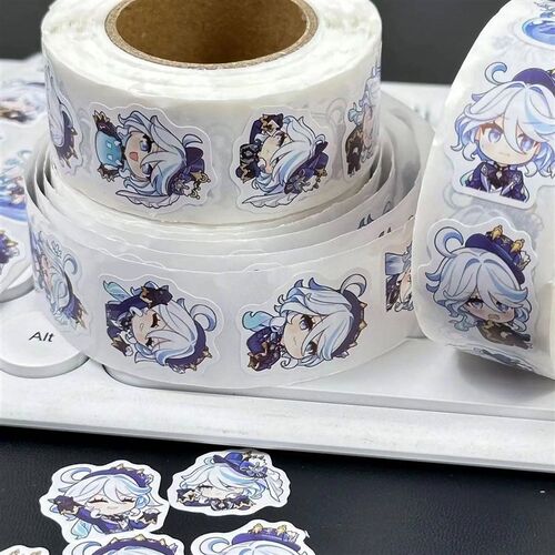 500Ps/Set Game Cartoon Genshin Impat ers Cute Foalors Furina