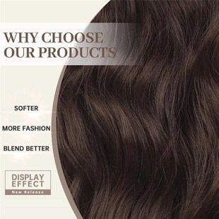 22 Inch Invisible Wire Hair Extensions 4 Clips In Natural Sy