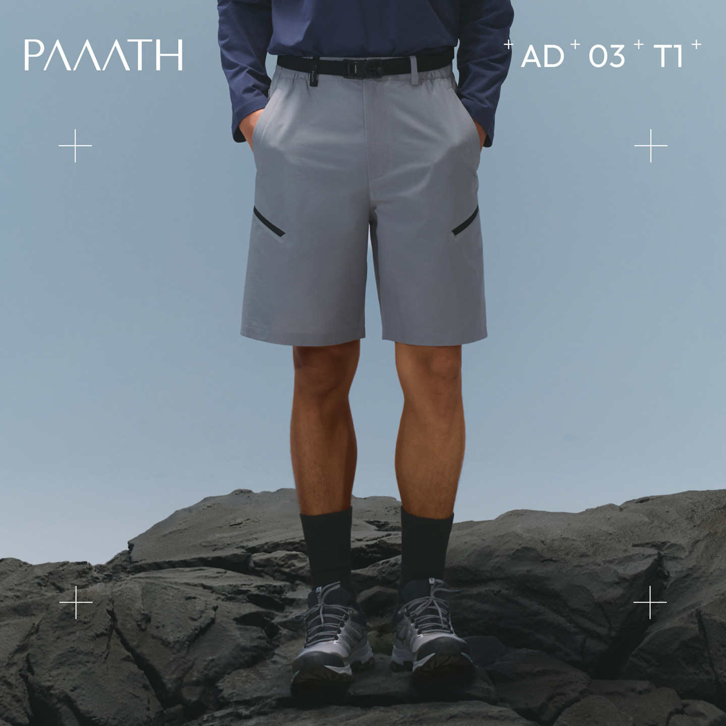 PAAATH上山道男士速干透气短裤防泼水耐磨新款AD-03T1