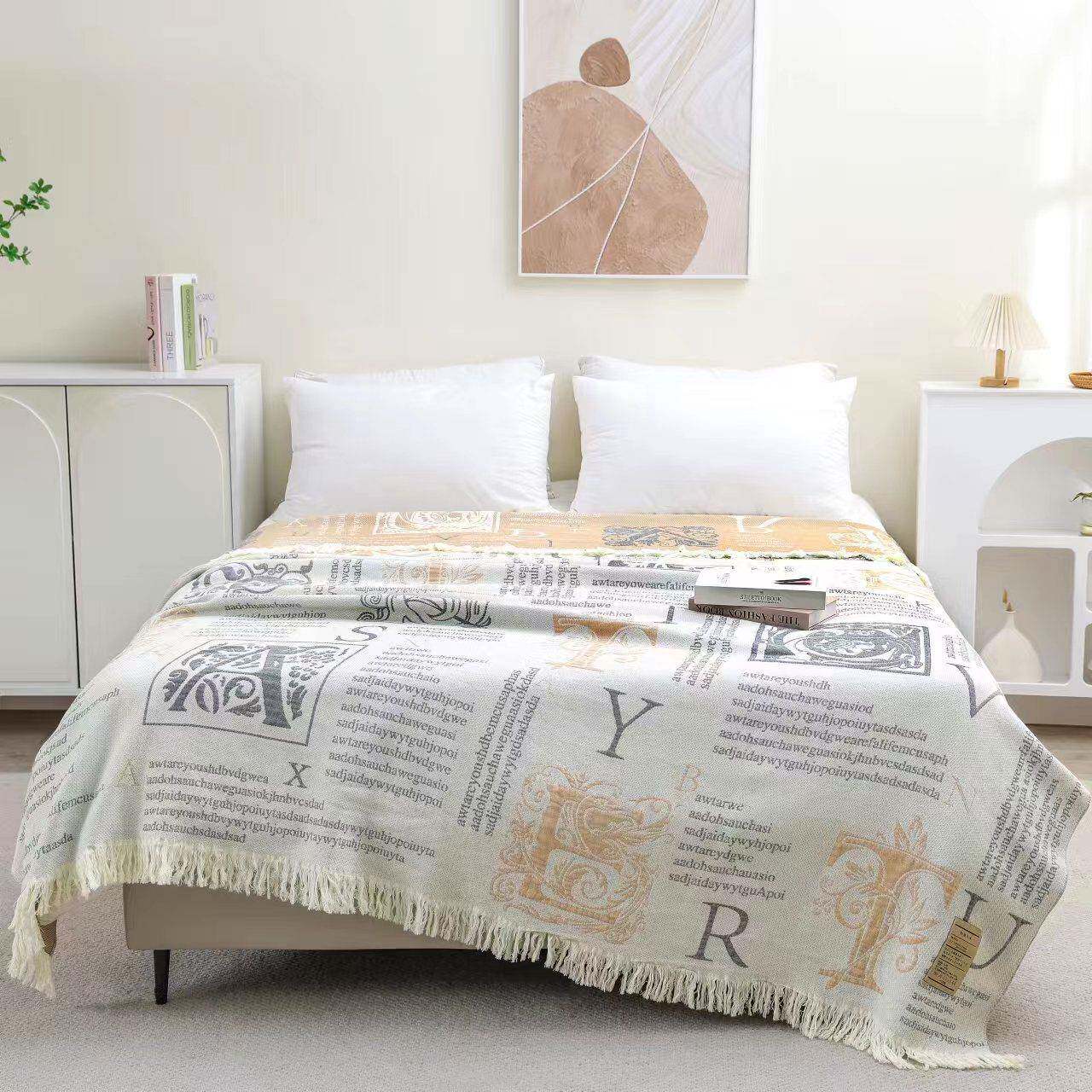 纯棉全棉毛巾被单人水洗多层纱布被子成人双人薄款午休毯毛巾盖毯