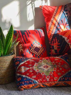 新品民族风厚亚麻长条抱枕民宿软装波西米亚沙发长靠枕床头靠垫