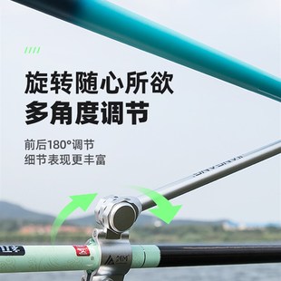 剑冈钓鱼炮台后挂支架天线通用铝合金架杆配件防脱竿后挂防滑架杆