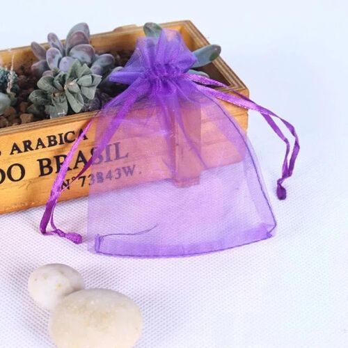 100Pcs Wedding Gift Pull Bag Organza Bag Jewelry Tulle Dra
